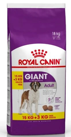 Royal Canin Giant Adult Hondenvoer 15kg + 3kg Gratis